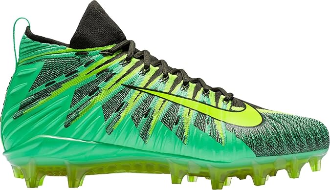 neon green nike football cleats