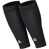 adidas Aeroready Compression Calf Sleeves, Lightweight, Moisture-Wicking Calf Compression Sleeves