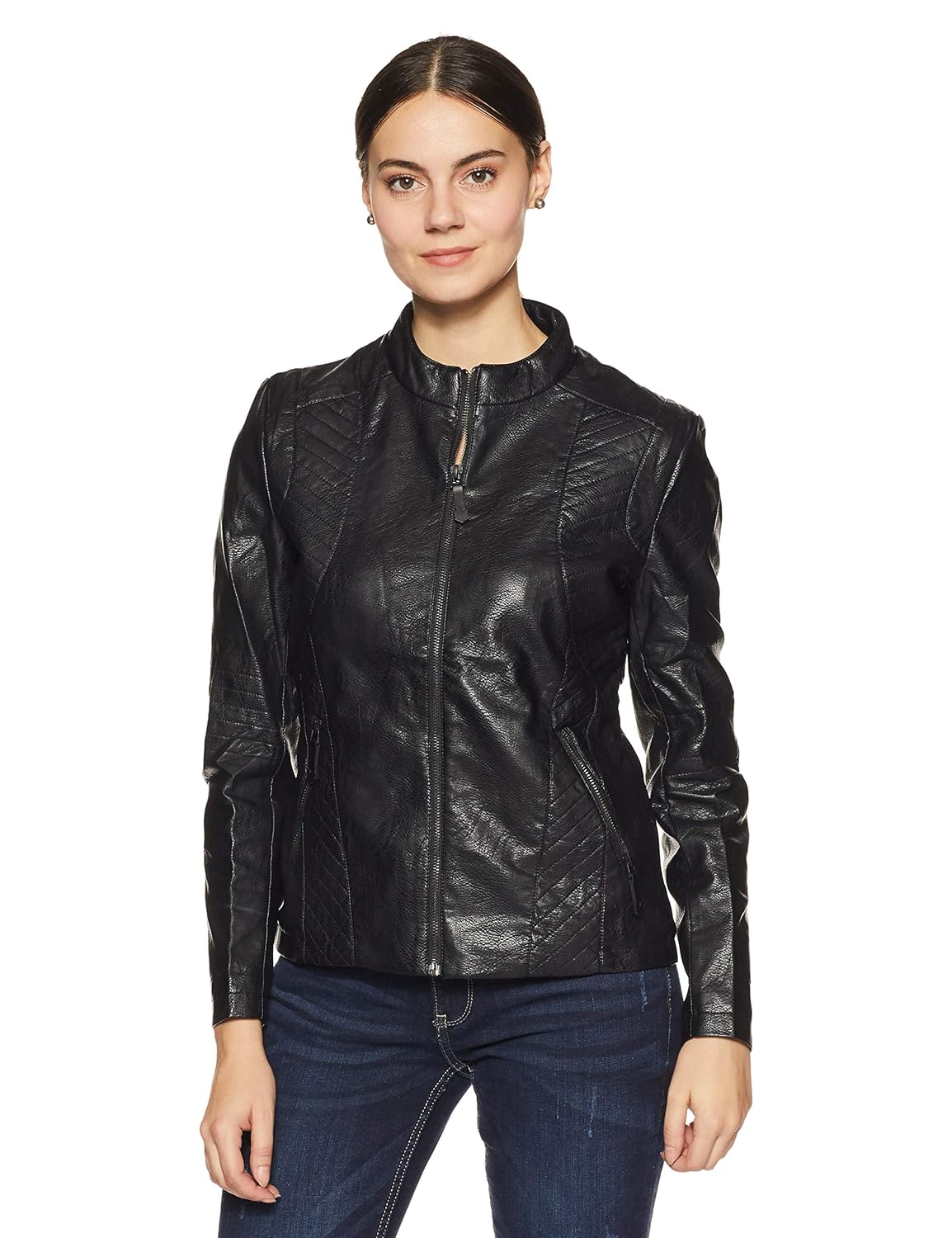 qube by fort collins women's biker jacket