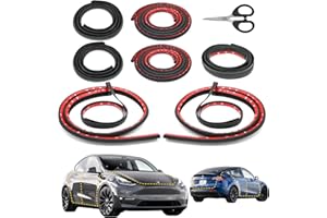 ZOSANY Car Weather Stripping for Tesla Model Y, Soundproof Seal for Wind Noise Reduction, Door & Trunk & A/B Pillar Rubber Seals