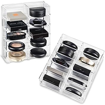 Amazon Com Byalegory Acrylic Compact Makeup Organizer Designed