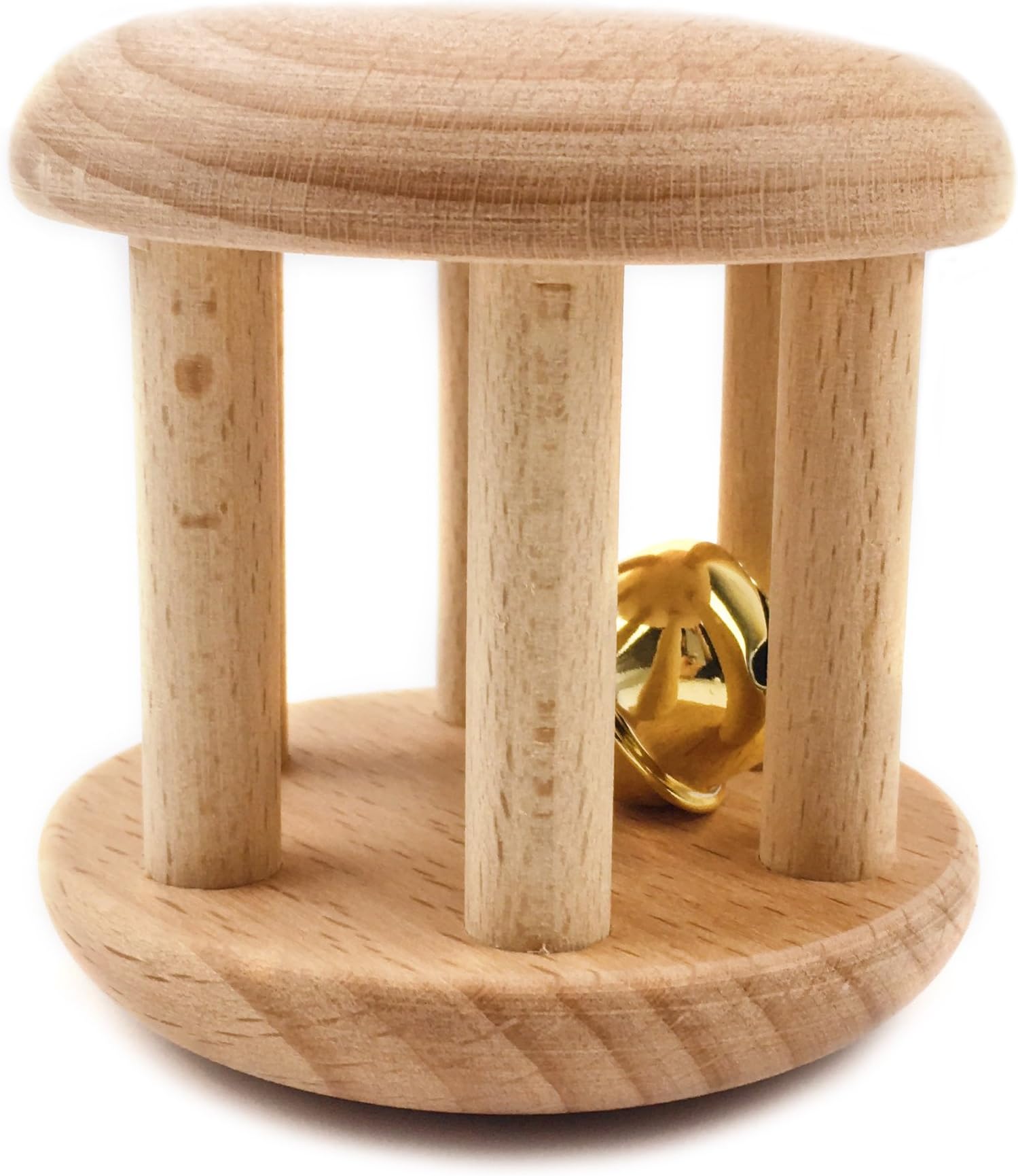 Best for baby Wooden Intellectual Toys Organic Wooden Bells Rattles Nursing Baby Shower Gifts Montessori Toys