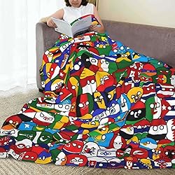 Countryball Polandball World Map Flannel Fleece