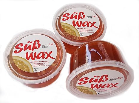 2250g Süß Wax 24° Sugaring Zuckerpaste zur Haarentfernung mit Hand, kein Vlies nötig. Optimal bei 24° Umgebungstemperaturen
