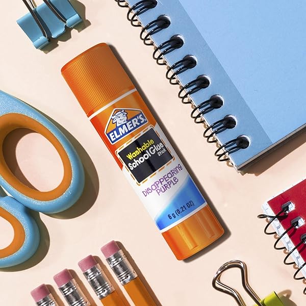 ELMER’S® DISAPPEARING GLUE STICKS, 0.21 OZ, PURPLE, PACK OF 12