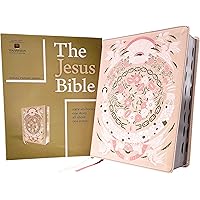 The Jesus Bible Artist Edition, ESV, Leathersoft, Peach Floral