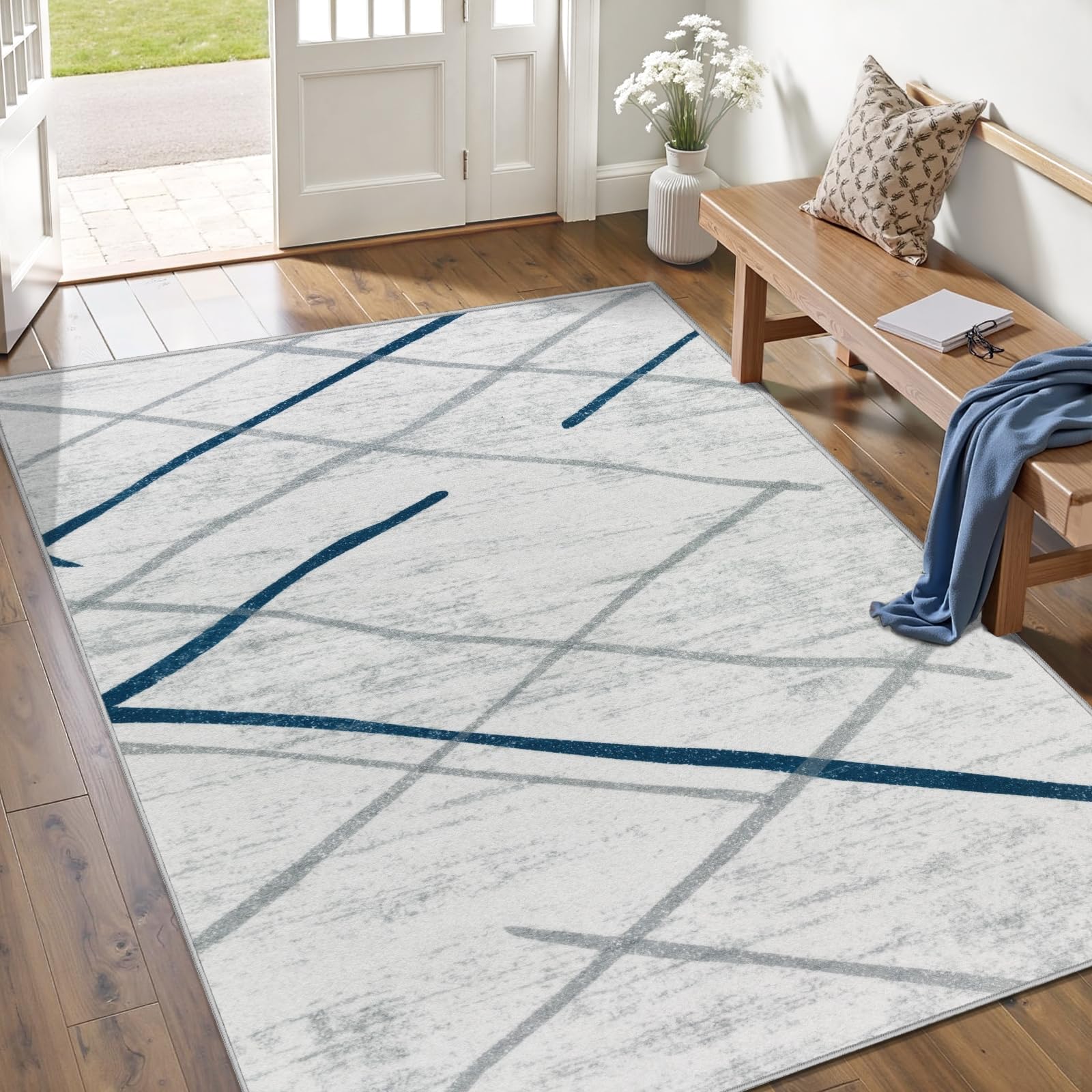 SERISSA Washable Area Rug,3x5 Soft Non Slip Indoor