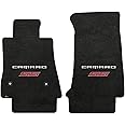 Lloyd Mats VELOURTEX Floor Mats for CAMARO 2016-ON 2PC Mats EBONY VELOURTEX CAMARO + SS RED DOUBLE LOGO