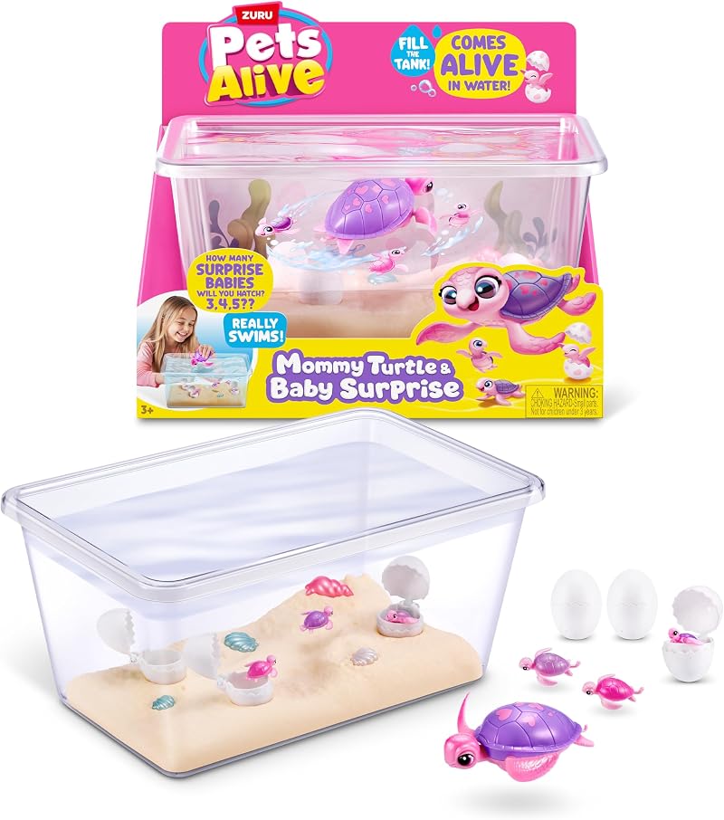 Pets Alive Mama Turtle Surprise by ZURU Robot Toy Pet Turtle