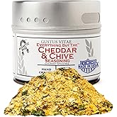 Everything But The Cheddar & Chive Seasoning | All Natural | Non GMO | Hand Crafted | 2.2 oz | Gourmet Spice Mix | Small Batch | Artisanal Rub | GLP-1 Friendly | Seasoning Blend | Sustainably Sourced | Magnetic Tin | Made in USA | Gustus Vitae