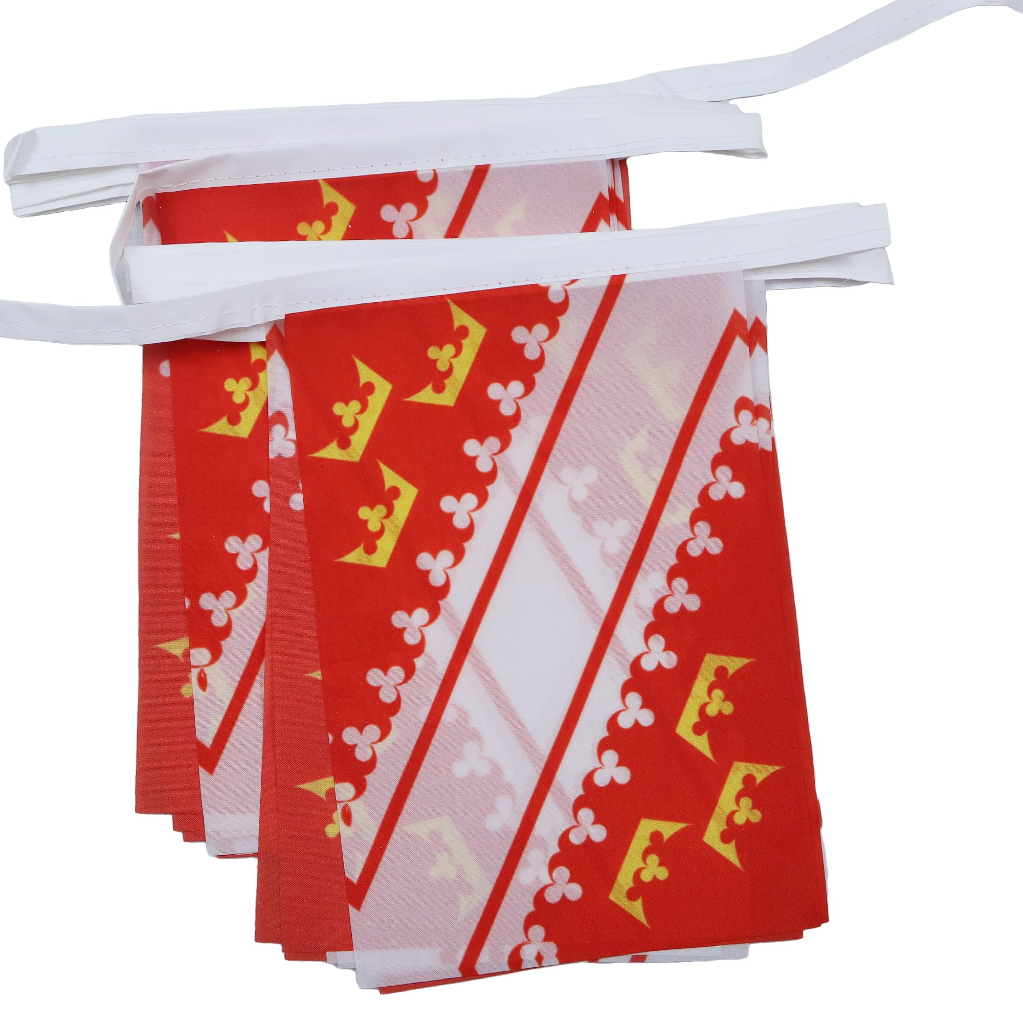 AZ FLAG Alsace Bunting Flag, 20 Ft Garland 20 Small Alsace Flags 8'' x 6'', 100% Polyester String Pennant, 6 meters