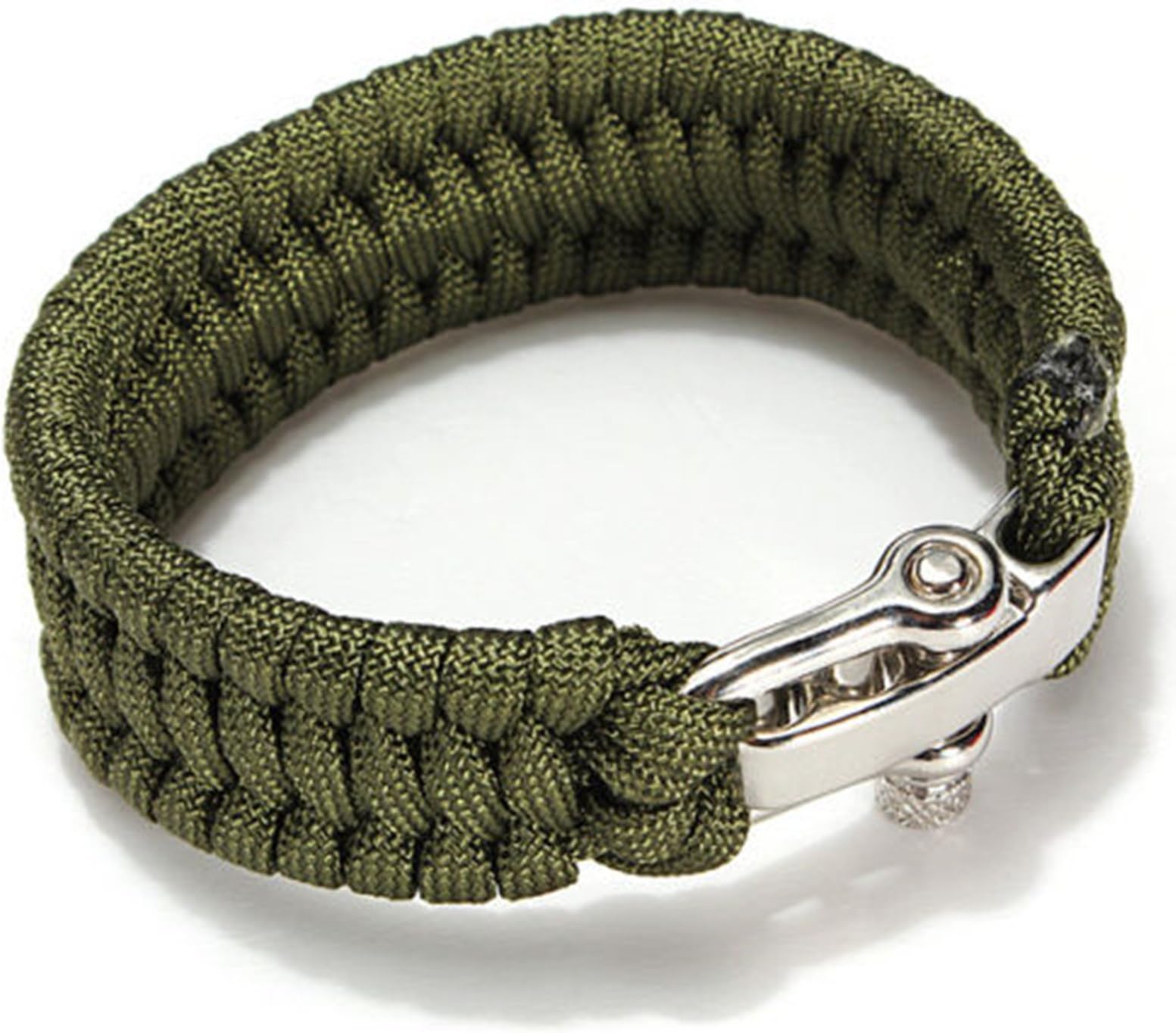 Adjustable D Shackles Stainless Steel Outdoor emergency hand Self-defence Emergency Tool Umbrella Rope Bracelet