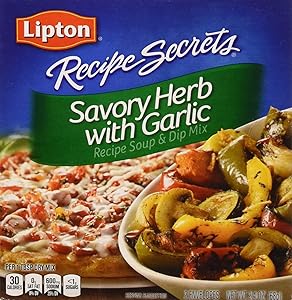 Lipton Soup and Dip Mix Savory Herb with Garlic 2.4 oz, Pack of 12
