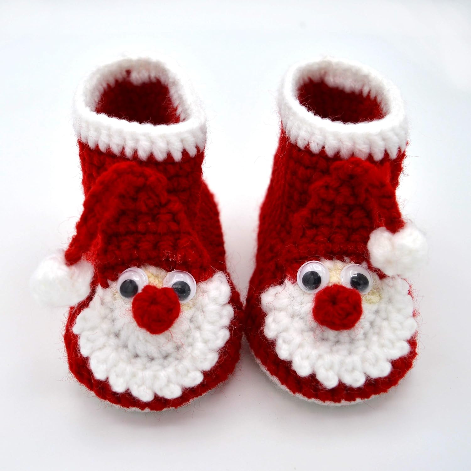 red baby booties