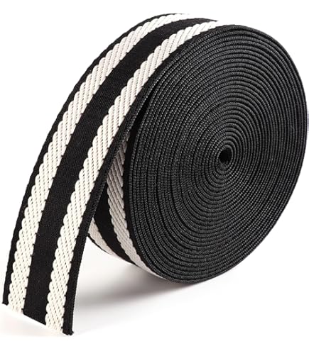 CRAFTMEMORE Inches Cotton Webbing Strap, Two Tone Heavy