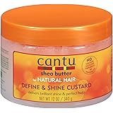 Cantu Shea Butter for Natural Hair Curling Custard, 12 Ounce