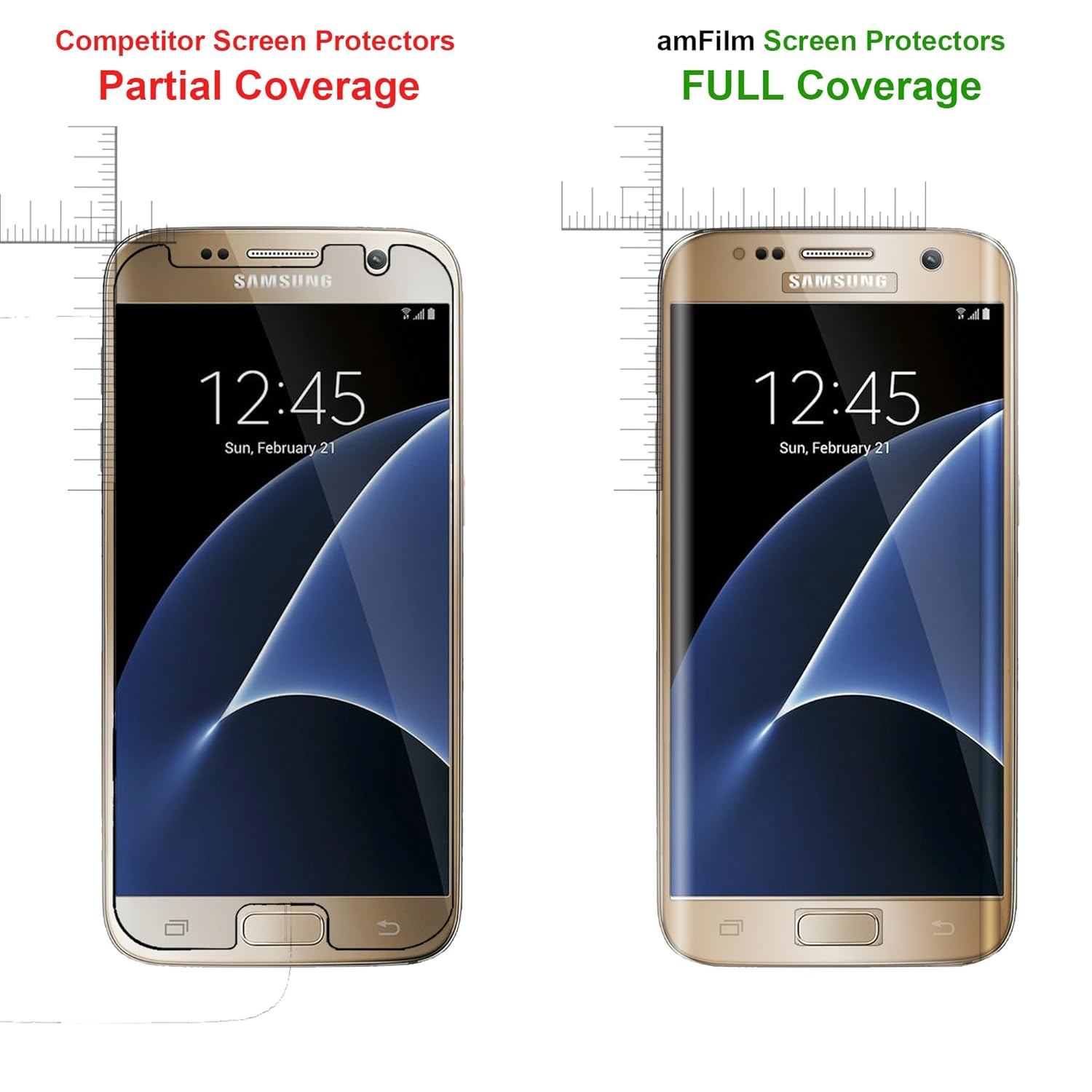 Galaxy S7 Screen Protector Glass (Full Screen Coverage
