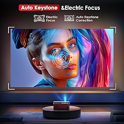 AUTO keystone correction projector deep purple