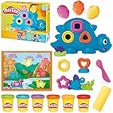 Play-Doh Shapes & Colors Dino Starter Set, Tactile Sensory Play Dinosaur Toys for Kids 2+, 11 Accessories
