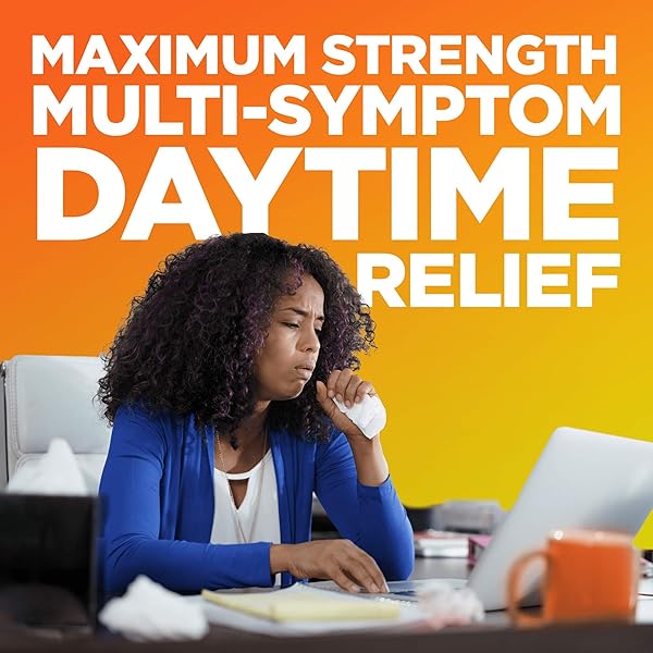 AMAZON BASIC CARE DAYTIME SEVERE COLD & FLU RELIEF CAPLETS, MEDICATION FOR SEVERE COLD AND FLU SYMPTOMS LIKE HEADACHE, FEVER, COUGHING, CHEST & NASAL CONGESTION, VAPOR ICE, 24 COUNT