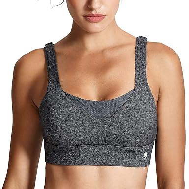 CRZ YOGA Damen Starken Halt Sport BH Yoga BH - Gepolstert Ohne Bügel und Push Up