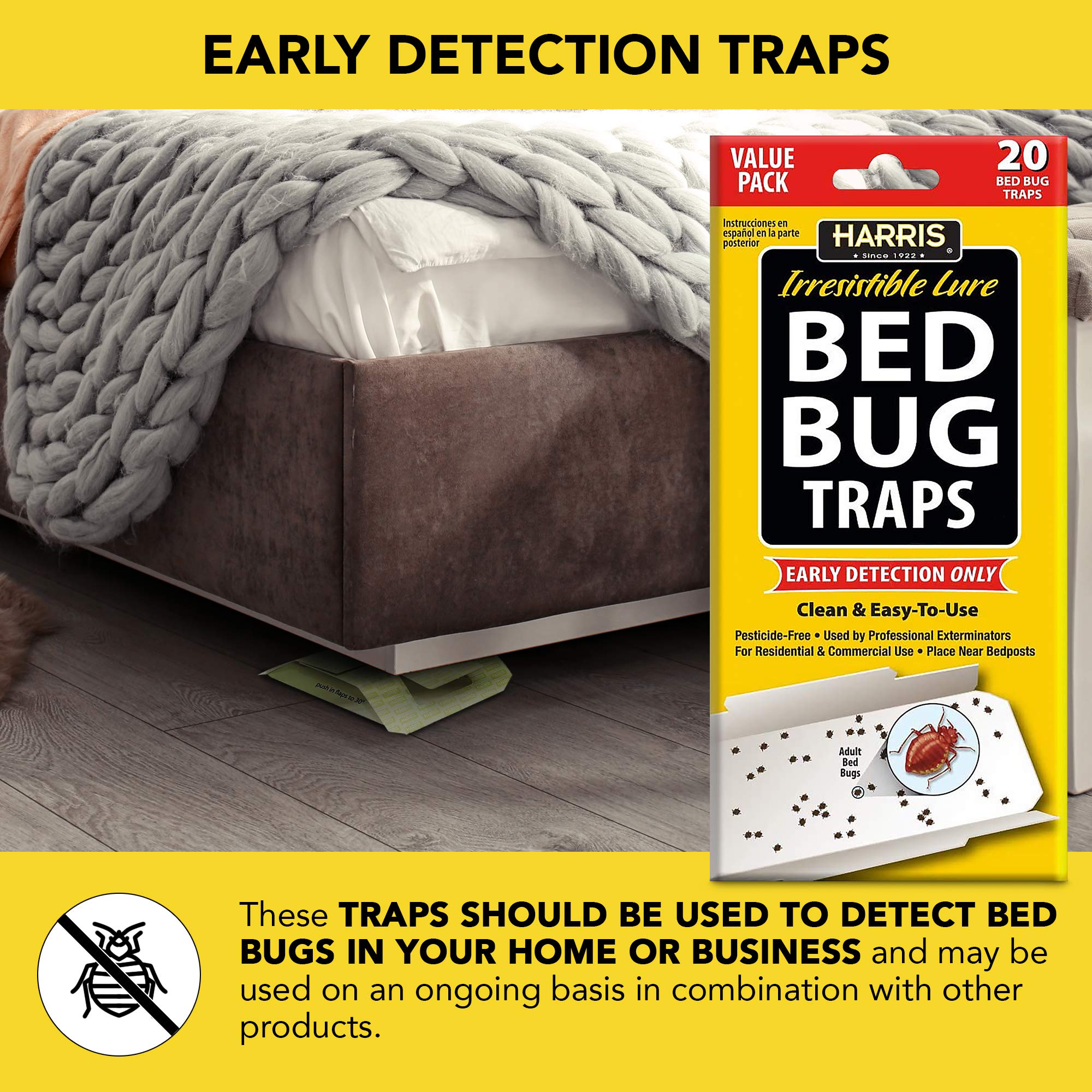 Harris Bed Bug Traps Parent (20Pack) Buy Online in Kuwait at