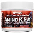 Evogen Amino KEM - Elite EAA Pump Volumizer | Supports Blood Flow, Muscle Growth, Hydration | Full Spectrum EAAs & BCAAs, S7 Nitric Oxide Blend | Smashin' Passion Orange | 30 Servings
