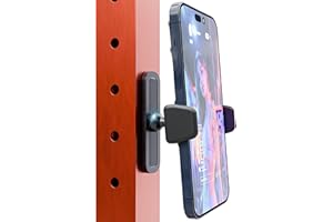 BLAUBECK Magnetic Phone Holder for Gym – Essential Gym Rats Stuff – Magnetic Tripod for iPhone and Magnet Phone Mount– Home Workout Accessories and Gear