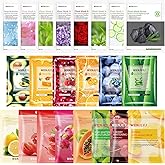 WENJLYJ 22PCS Face Mask Set,Moisturizing Facial Sheet Mask,Hydrating Face Mask Skin Care