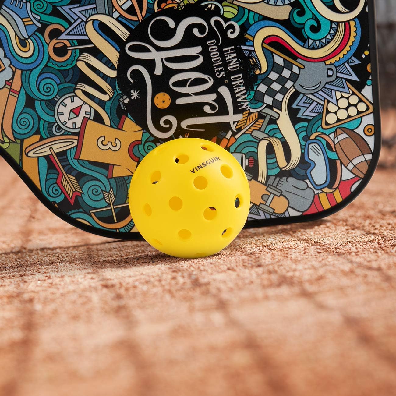 Vinsguir Outdoor Pickleballs - 8 Pack - Outdoor Pickleball Balls-USAPA Standard : Sports & Outdoors