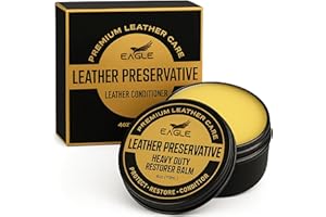 Eagle Heavy-Duty LP Leather Preservative – All Natural Neatsfoot Oil & Beeswax Conditioner for Boots, Saddles, Furniture, Jackets & Tack