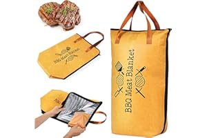 HAKPNEW BBQ Grilling Accessories, Barbecue Smoker Blanket, Reusable Blanket for Resting Meat, for Large Beef Brisket, Anniversary Birthday Gifts for Men, and Ideal for BBQ Parties(Regular 21in)