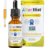 Dr. Green Mom Aller Hist Kids &mdash; Runny Nose &amp; Itchy Watery Eye Support Drops | Natural Histamine &amp; Respiratory Support &mdash; Allergy Season &mdash; Kids, Toddlers &amp; Infants &mdash; Non-Drowsy&mdash; Drug-Free &mdash;Non-GMO&mdash; 1 Fl Oz