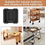 MYMULIKE Heavy Duty Bed Risers Set 1-4 inch 6000 lbs Caster Wheel Support view 8