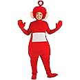 Teletubbies Adult Po Costume Unisex, Teletubbies Red Halloween Outfit for Men & Women, 90s Nostalgia Halloween