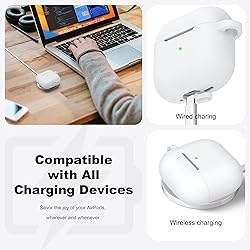 R-fun for Airpods 4th Case Cover with Cleaner