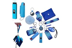 BATUMEYE Gift Set for Woman with Pom Pom Ball,Lip Balm Lanyard,Card Holder, Whistle,Travel Bottle Holder,BottleOpen