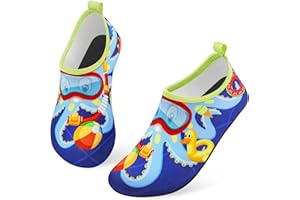 TANAMO Toddler Water Shoes for Kids Boys Girls，Swim Quick Dry Aqua Socks Little Kid Baby Youth Children Non-Slip for Beach Pool Outdoor Sports Walking