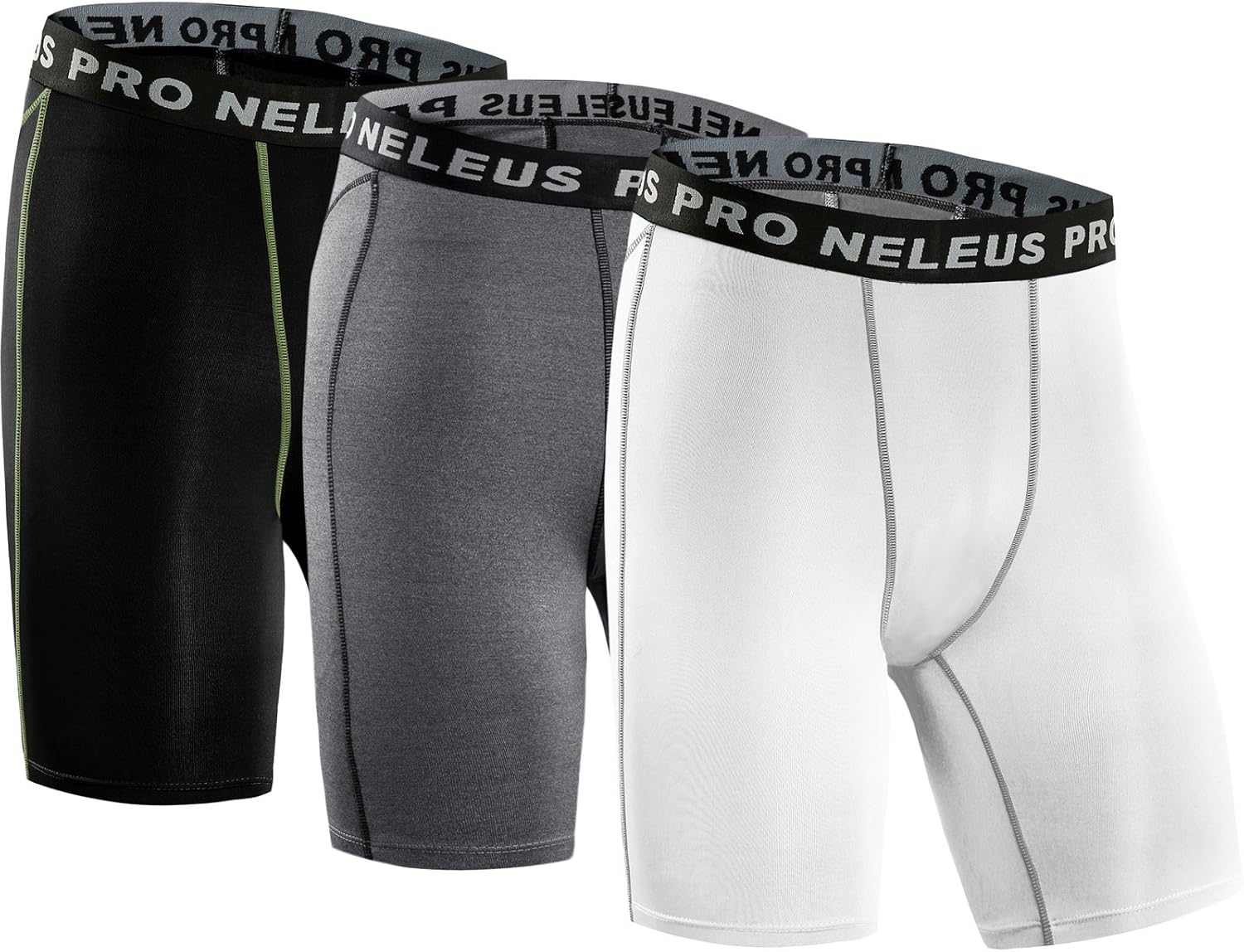 Neleus Men's 3 Pack Compression Shorts Amazon.co.uk Clothing