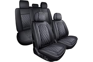 MIROZO Seat Covers Full Set,Car Seat Covers Breathable Car Seat Protector Waterproof Fit for Most Sedan, Truck and SUV for Elantra Sonata Sportage CRV Accord Chevy Equinox