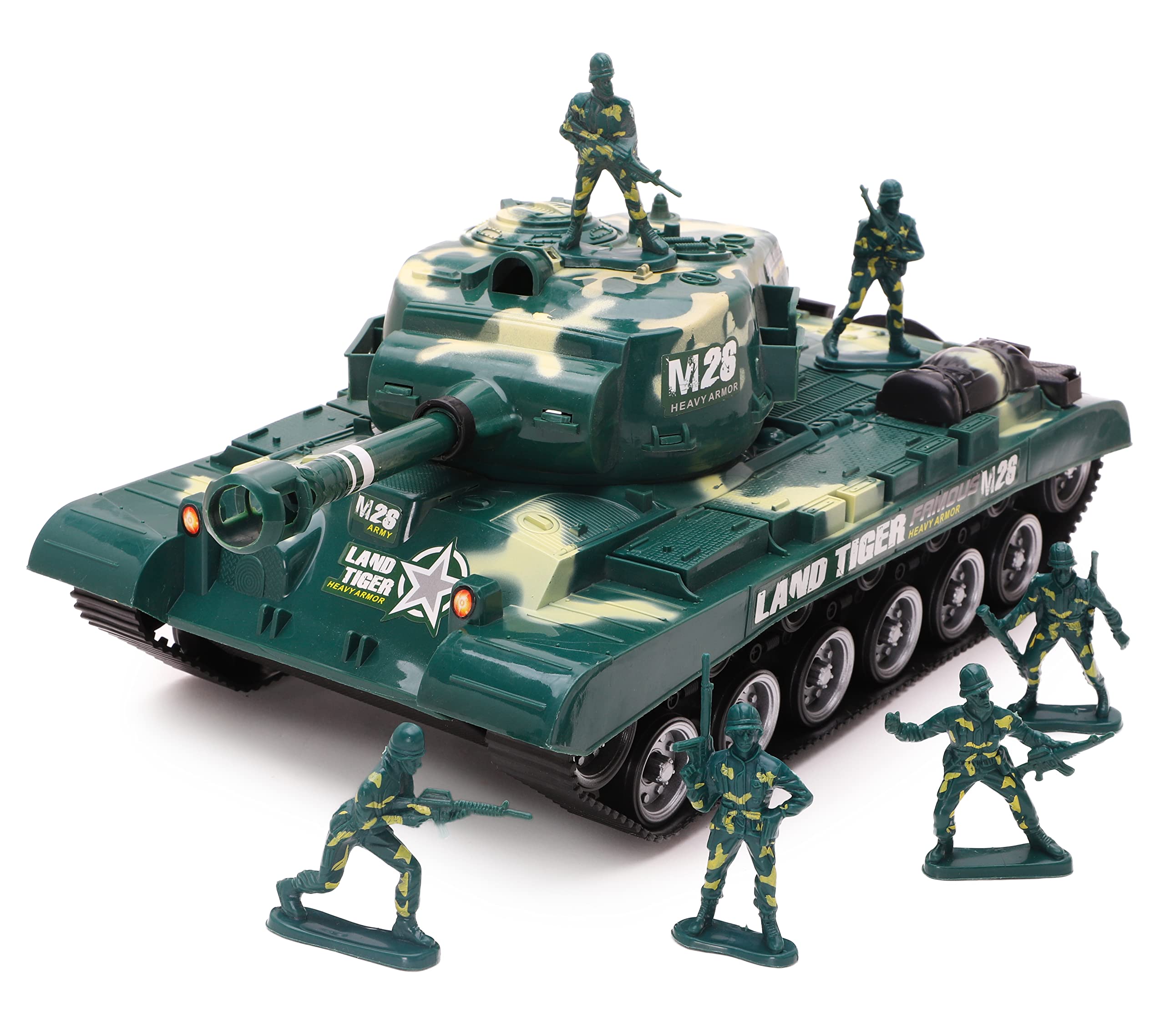 Toyland® "Combat Mission Green Boys Friction Powered Army Tank & Soldiers Military Playset
