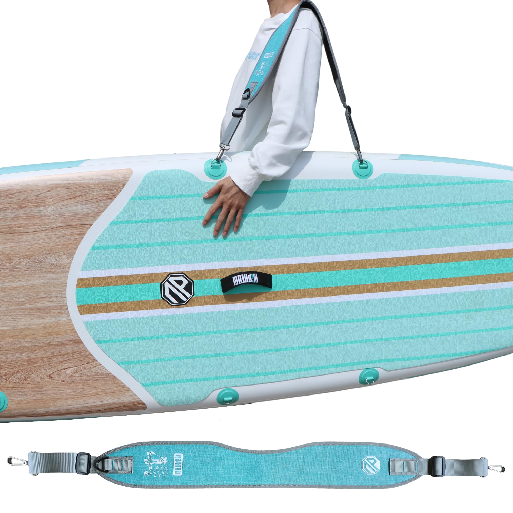 Photo 1 of niphean SUP Carrying Strap, Paddle Board Accessories for Inflatable Paddle Boards, Adjustable Strap for Paddleboard