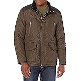 Cole Haan Men's Quilted Jacket With Wool Yoke