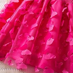 TTYAOVO Toddler Baby Girl Dress 3D Butterfly Summer