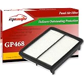 EPAuto GP468 (CA10468) Engine Air Filter Replacement for Honda and Acura | Honda Accord V6, Crosstour (2010-2015), Acura TL, TSX V6 - Fits Select V6 Models 2008-2015 - Rigid Panel Filter for Clean
