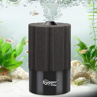 hygger Aquarium Sponge Filter Internal Foam Filter 91-250L with Ceramic Balls
