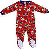 Paw Patrol Boys Marshall, Rubble,Chase and Skye top pups with Royal Blue Shorts Pants Set (Red/Grey, 3T)