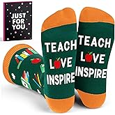Teacher Socks for Women - Funny Christmas Teacher Gifts, Ideal Gifts for Christmas and Holidays, Unique Bulk Gift for Teachers Men & Women, Comfortable and Stylish, Ideal for Appreciating Educators