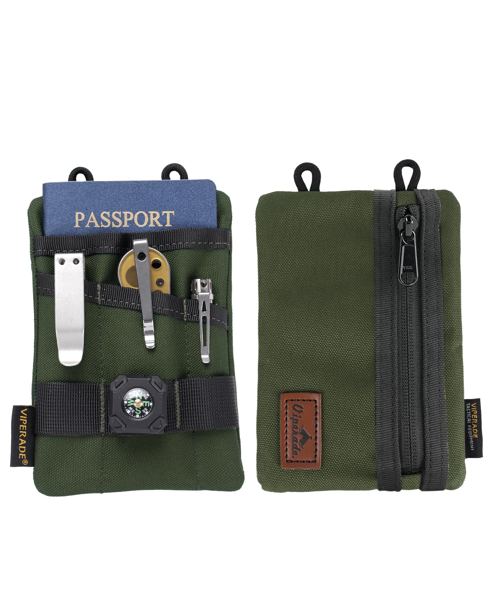 VIPERADE VE1 EDC Tool Pocket Organizer, Small EDC Pouch with 5 Pockets, Small Multitool Organizer Pouch Nylon Tool Sheath for Flashlight Multitools Pen Notebook — image 1