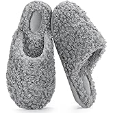 RockDove Women's Twirl Fleece Cozy Scuff Slippers with Memory Foam, Indoor Non-Slip Rubber Sole, Gift-Ready House Shoes